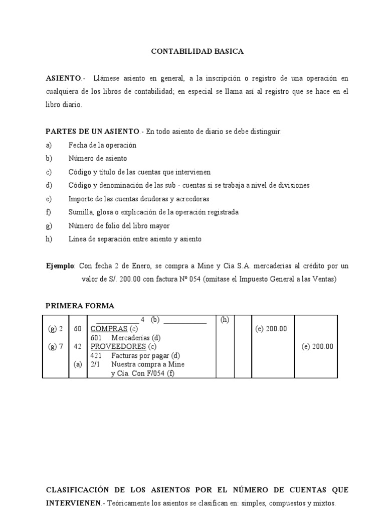 Asientos Contables en Compras y Proveedores | PDF | Contabilidad | Bancos