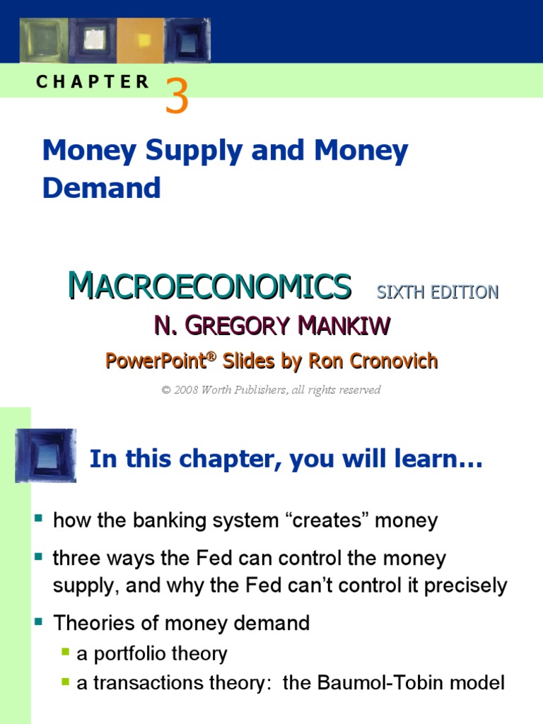 Chapter 3 - Money Supply and Money Demand | PDF | Money Supply | Money