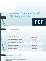 Business Communication of US-Bangla Airlines (BUS 251)