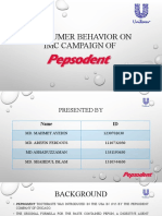 Consumer Behavior On IMC Campaign of Pepsodent