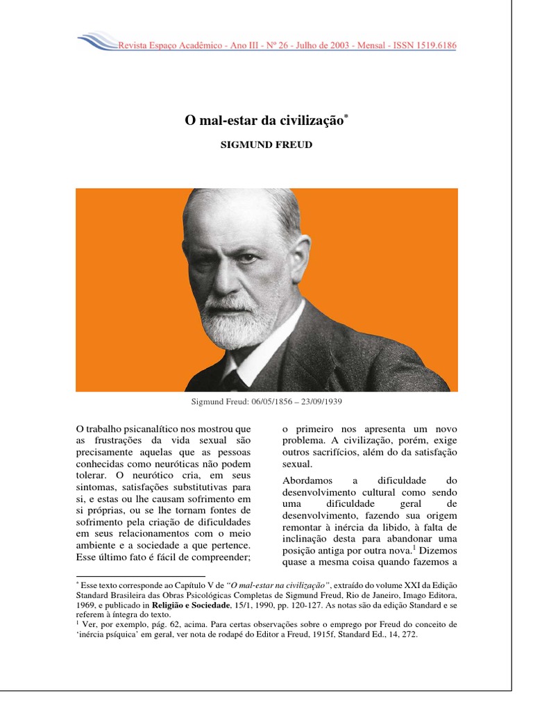 Freud - o Mal Estar Da Civilização | PDF