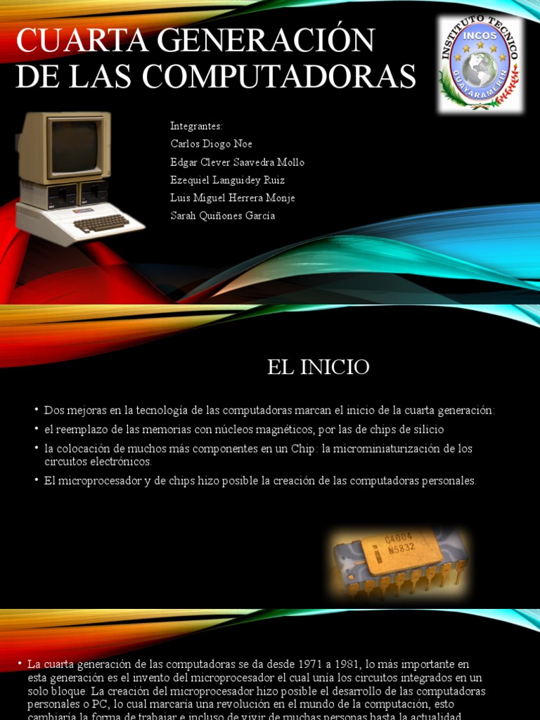 Cuarta Generación de Las Computadoras | PDF | Computadoras personales ...