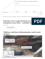 Ukraine War - Large Russian Convoy Redeploys Near Kyiv - Satellite Images - BBC News