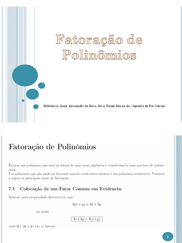 FATORA O DE POLINOMIOS visual data 5