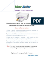 Dicas para Teste HP f4280