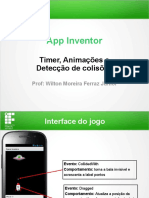 App Inventor - Timer, Animações e Detecção de colisões