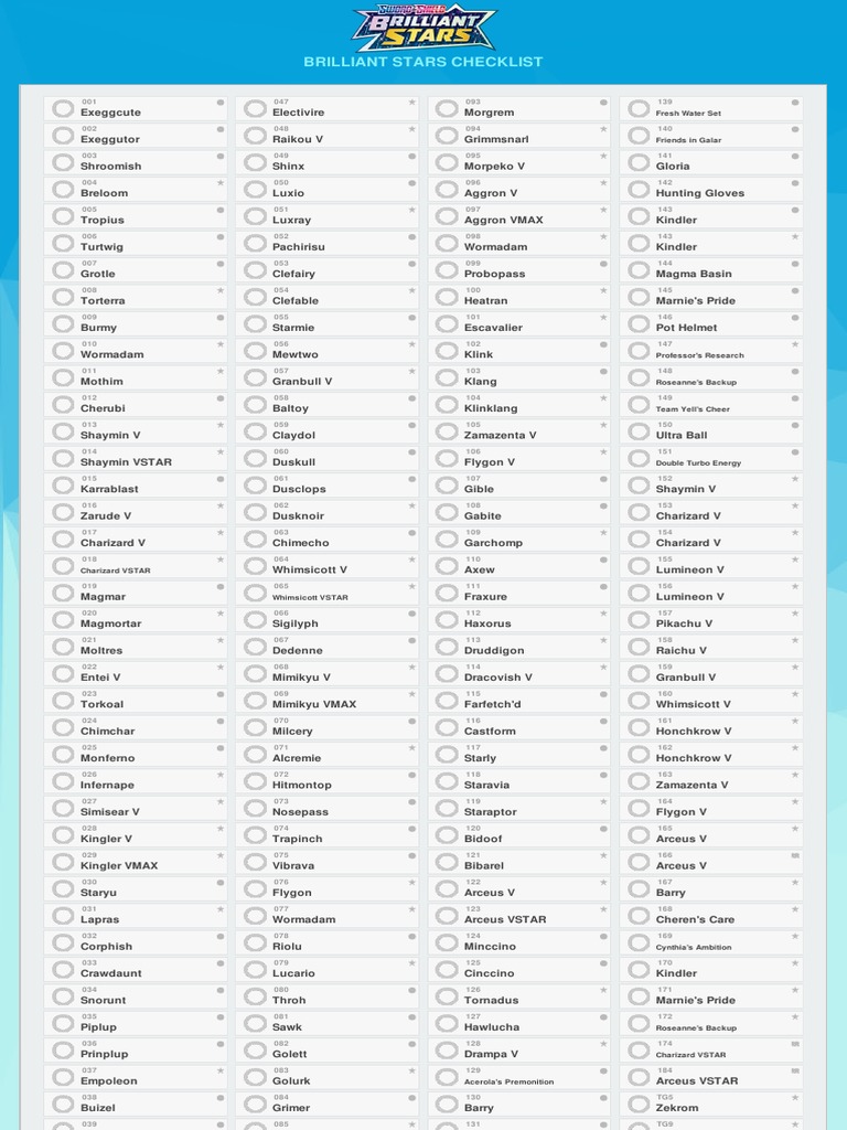 Pokémon GO Printable Checklist Pokédex - With Gen 3, PDF, Pokémon