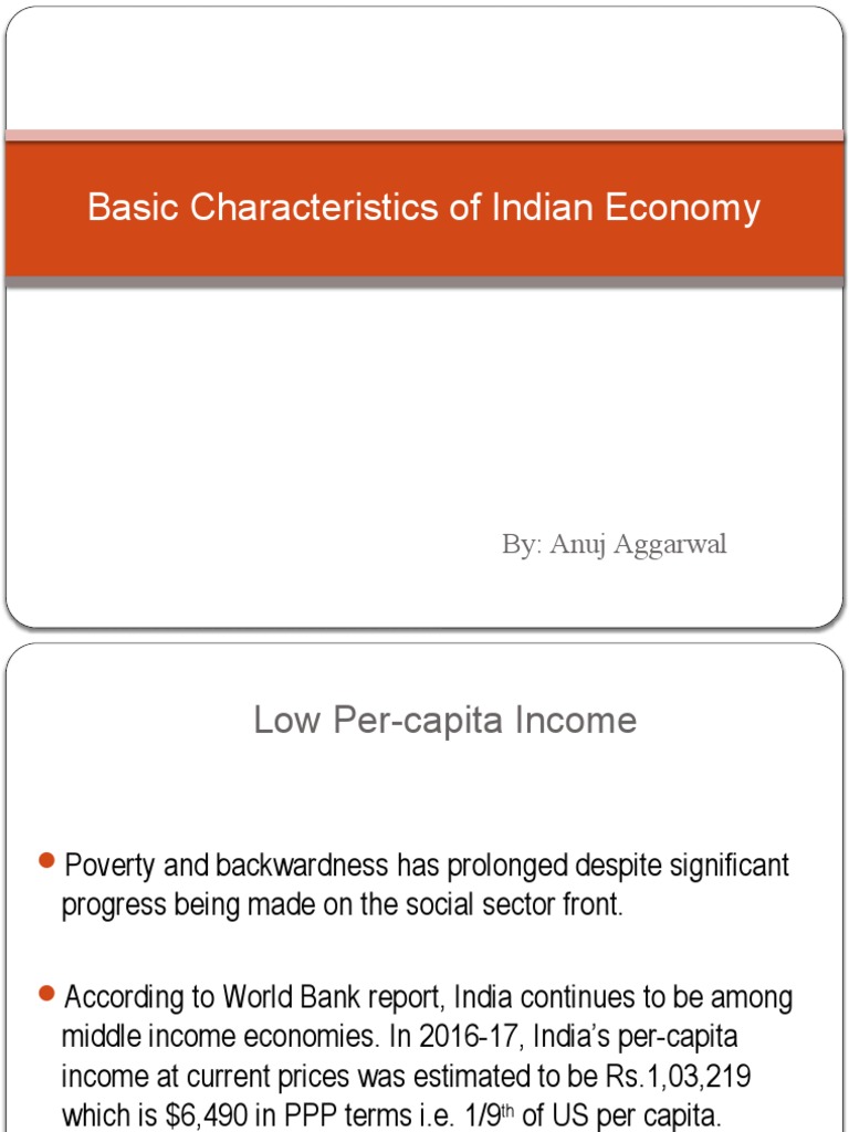 Basic Characteristics of Indian Economy PDF Purchasing Power Parity