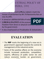 New Industrial Policy, 1991