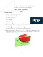 Derivadas parciais - Lista 2