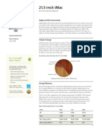 21.5inch Imac Product Environmental Report 20100727