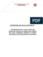 Diagnóstico local escolar CETPRO La Unión