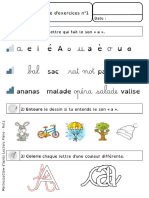 Fiches D Exercices Des Graphemes Voyelles