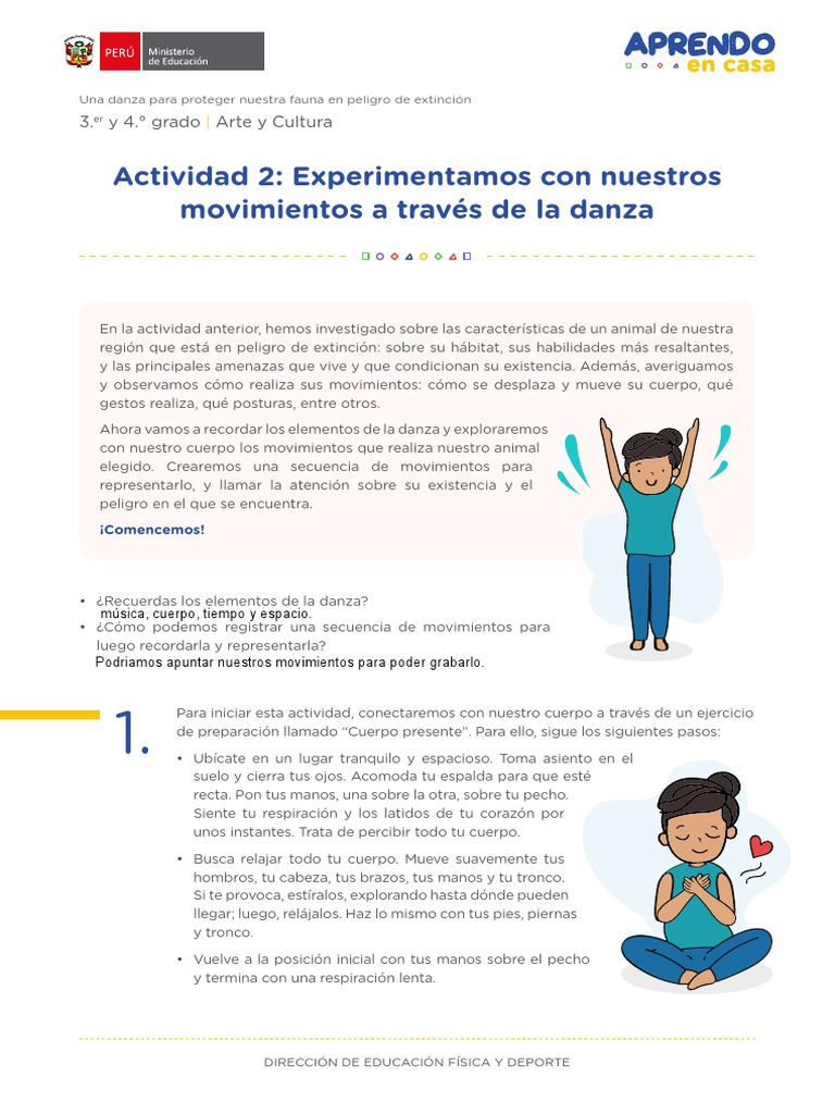 Danza para Salvar Fauna en Peligro | PDF | Bailes | Las emociones