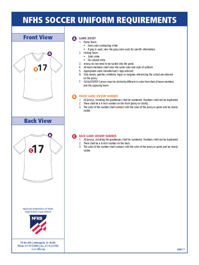 nfhs-soccer-uniform-requirements-pdf-clothing-dress-codes
