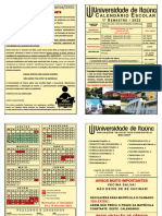 UNIVERSIDADE DE ITAUNA CALENDARIO 1o SEMESTRE 2022 FINAL 1