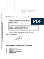 MAPFRE ESPAÑA Compañía de Seguros y Reaseguros, S. A. Certifica