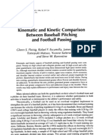 Kinematic and Kinetic Comparison Between Baseball Pitching and Football Passing