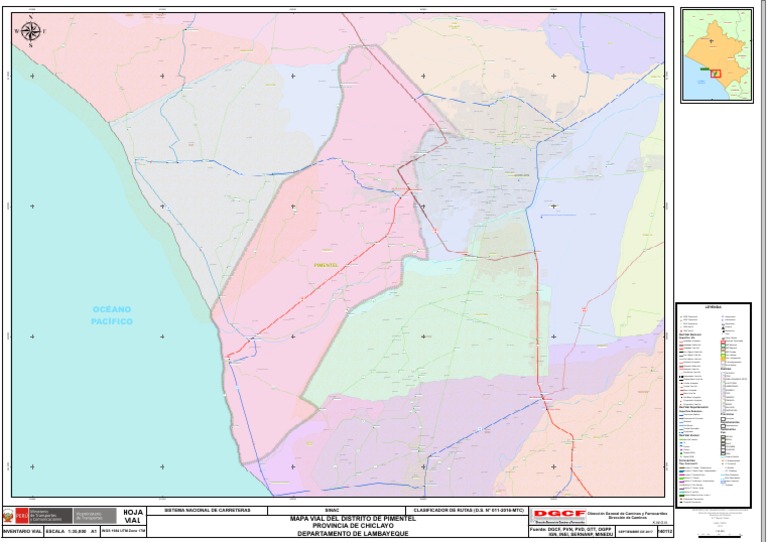 Mapa Catastral del Distrito de Pimentel | PDF