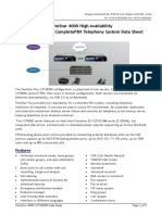 Twinstar 4000 High Availability Enterprise-Grade Completepbx Telephony System Data Sheet