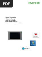 Kuhnke Electronics Instruction Manual: Ventura Vico / Scout 401 Toucht Terminal / Panel PLC