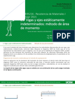 29.vigas y Ejes Estaticamente Indeter, Minados-Método de Área de Momento