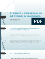 Evaluación y Complementación Del Protocolo de Investigación