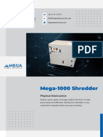 Mega-1000 Shredder: Convenient Physical Destruction of Data Storage Media