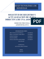 Solicitud de Registro y Actualizacion de Junta Directiva de Una Asociacion