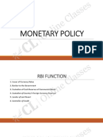 Monetary Policy Measures