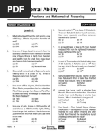 GMA-1 Ranking, Positions and Mathematical Reasoning Sheet