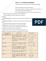 Reviewer of Mathematics 6 - 3 Quarter Summary