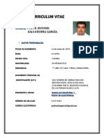 Curriculum Vitae Pedro Salvatierra