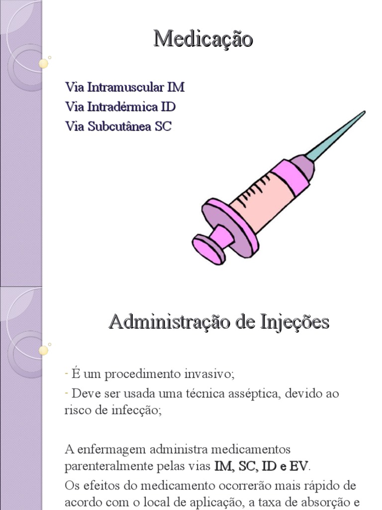 Administração de Injeções | PDF | Músculo | Dor
