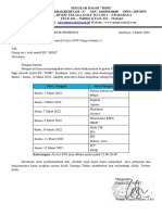 Surat Edaran Pretest 1 SD MIMI Semester 2