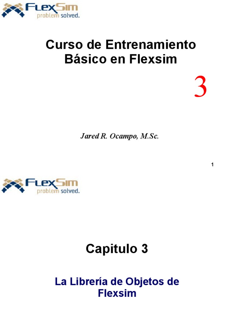 Objetos y Modelos en Flexsim | PDF
