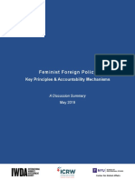 Feminist Foreign Policy: Key Principles & Accountability Mechanisms
