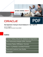 Real Application Testing For Oracle Database 9i / 10g / 11gR1/R2