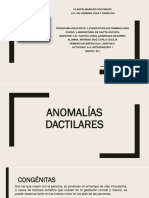 Anomalías dactilares congénitas y adquiridas