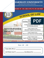 LLB Journal Book For Law Students