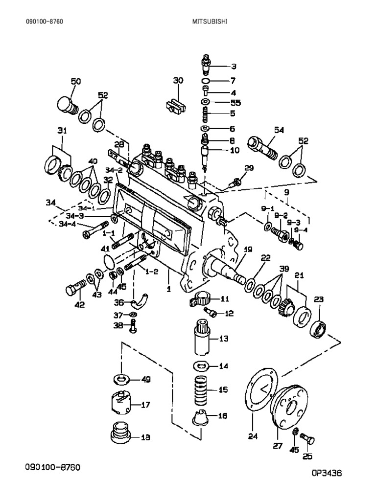 DENSO Fuel Injection Pump ETSI 191007680 Diagram PDF