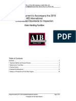 Change Document To Accompany The 2018 AIB International Consolidated Standards For Inspection Grain Handling Facilities