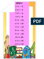 Multiplication tables 0-12 under 40 chars