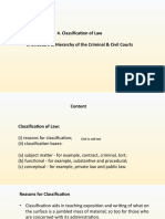 Classification & Court Structure