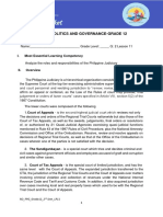 Philippine Politics and Governance-Grade 12: I. Most Essential Learning Competency