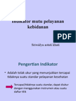 Indikator Mutu Pelayanan Kebidanan