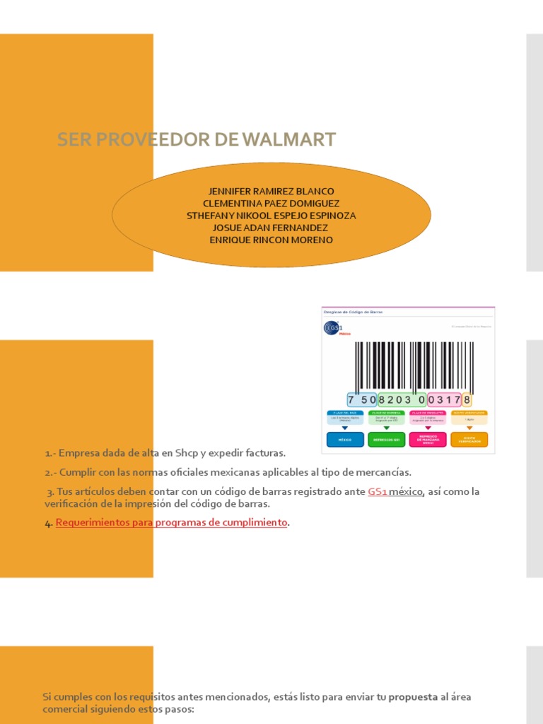 Ser Proveedor de Walmart PDF Seguridad alimenticia