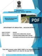 Presentation on Tube Well Schemes in Nagaon District