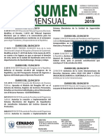 CENADOJ - Resumen Legal Abril 2019