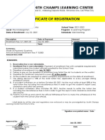 Certificate of Registration 